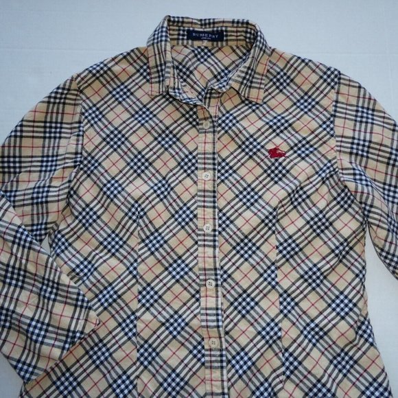 BURBERRY~ LONDON VINTAGE BUTTON DOWN SHIRT - Picture 7 of 16